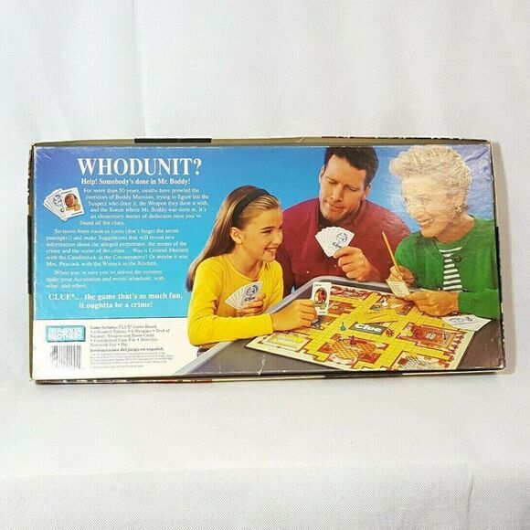 1992 Clue Detective Board Game Parker Brothers Vintage - Picture 2 of 7